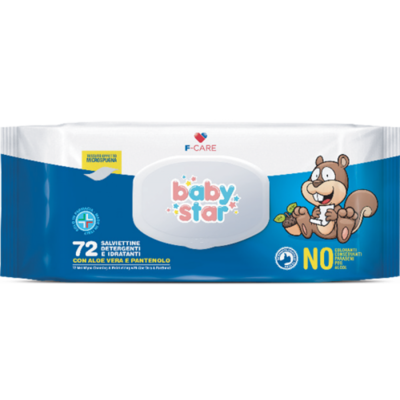 BABYSTAR SALVIETTE BEBE' POPUP 72 PEZZI - Farmamood