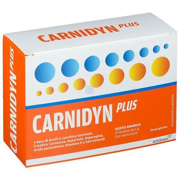 CARNIDYN PLUS 20 BUSTINE DA 5 G GUSTO ARANCIA - Farmamood