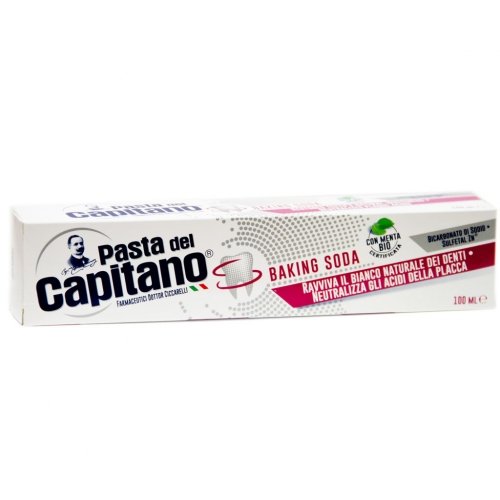 PASTA DEL CAPITANO DENTIFRICIO BAKING SODA 100 ML - Farmamood