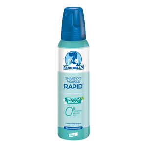 SANO E BELLO SHAMPOO MOUSSE RAPID NF MUSCHIO BIANCO 300 ML - Farmamood