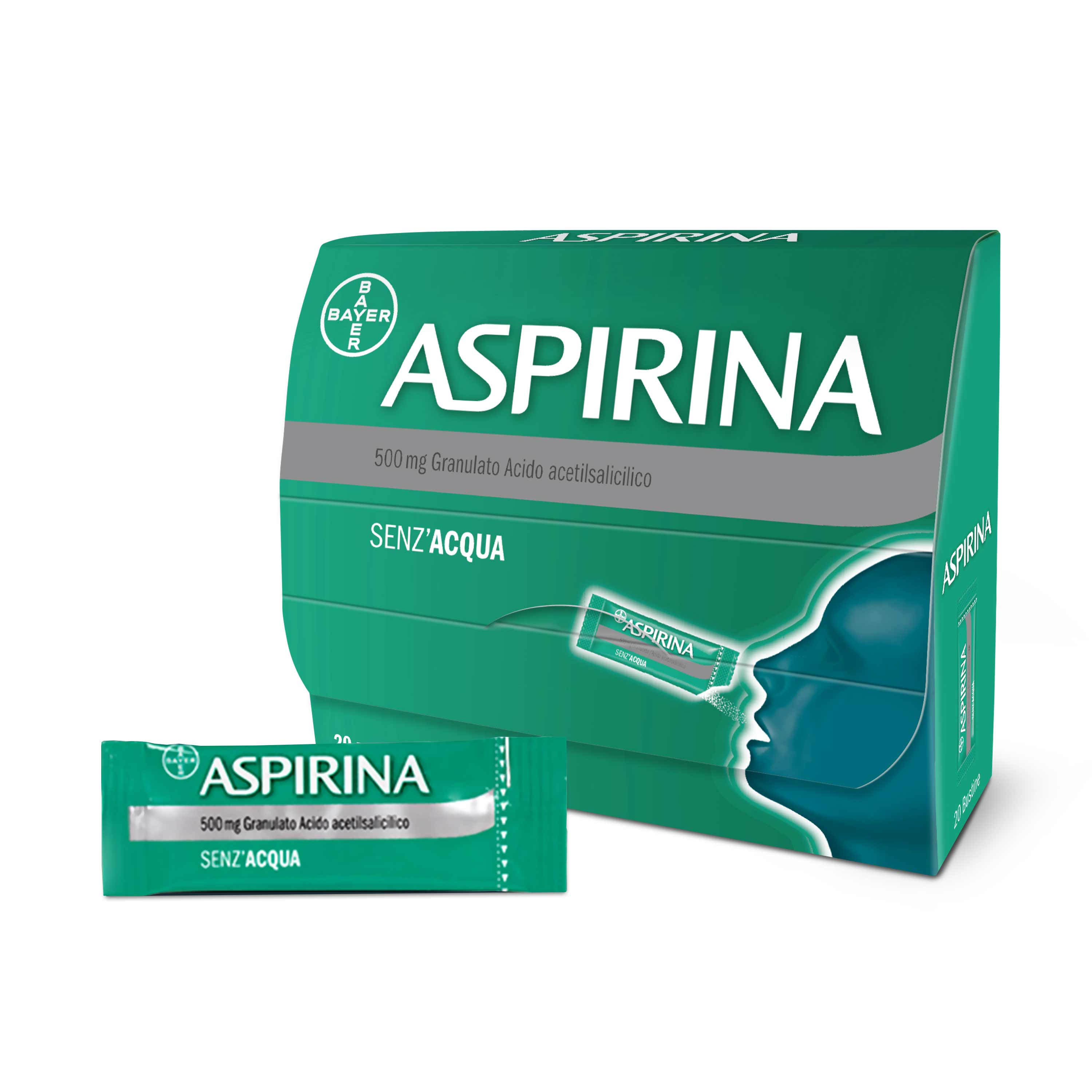 ASPIRINA*OS GRAT 20BUST 500MG - Farmamood