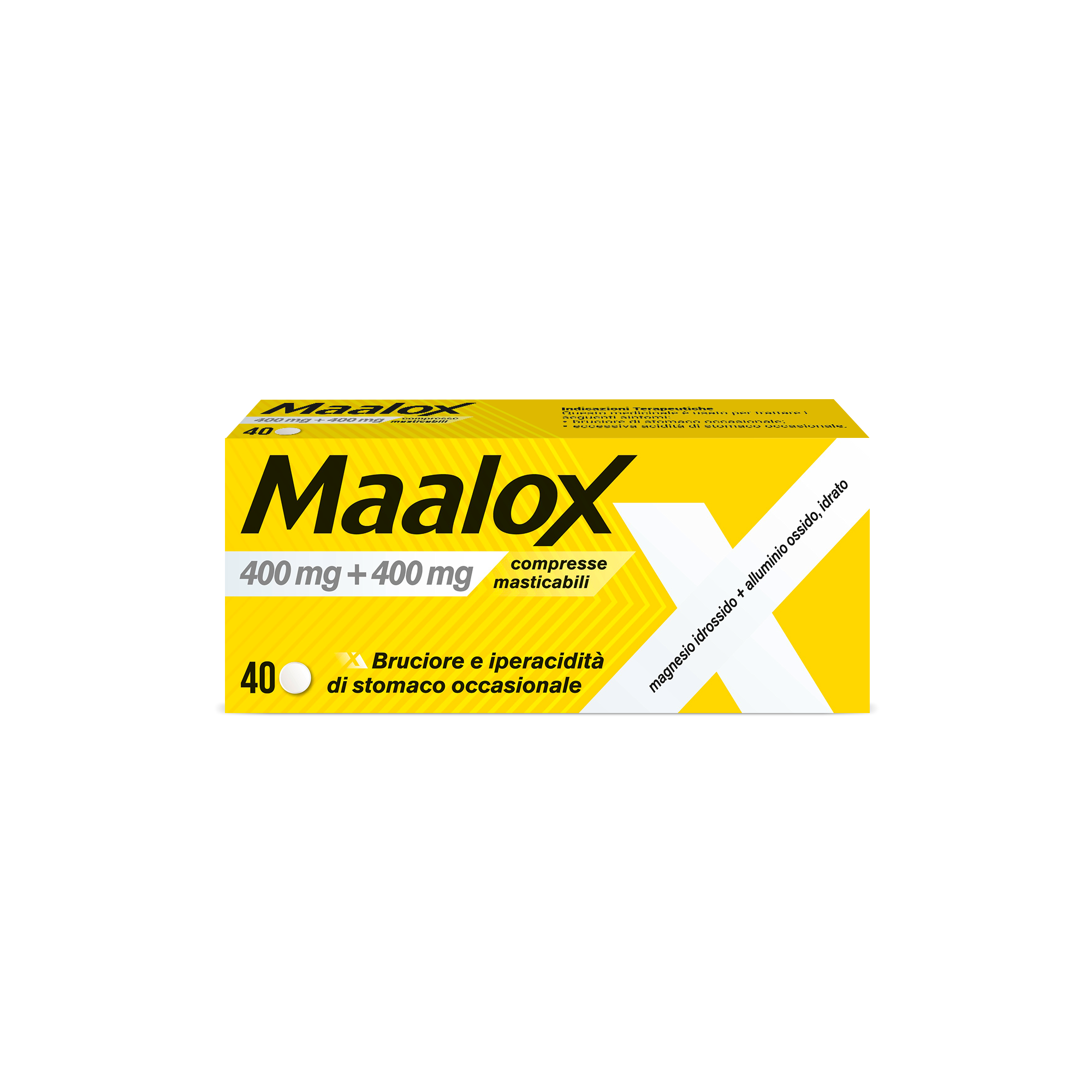 MAALOX*40CPR MAST 400MG+400MG - Farmamood