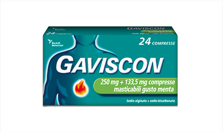GAVISCON*24CPR MENT250+133,5MG - Farmamood