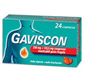 GAVISCON*24CPR FRAG250+133,5MG - Farmamood