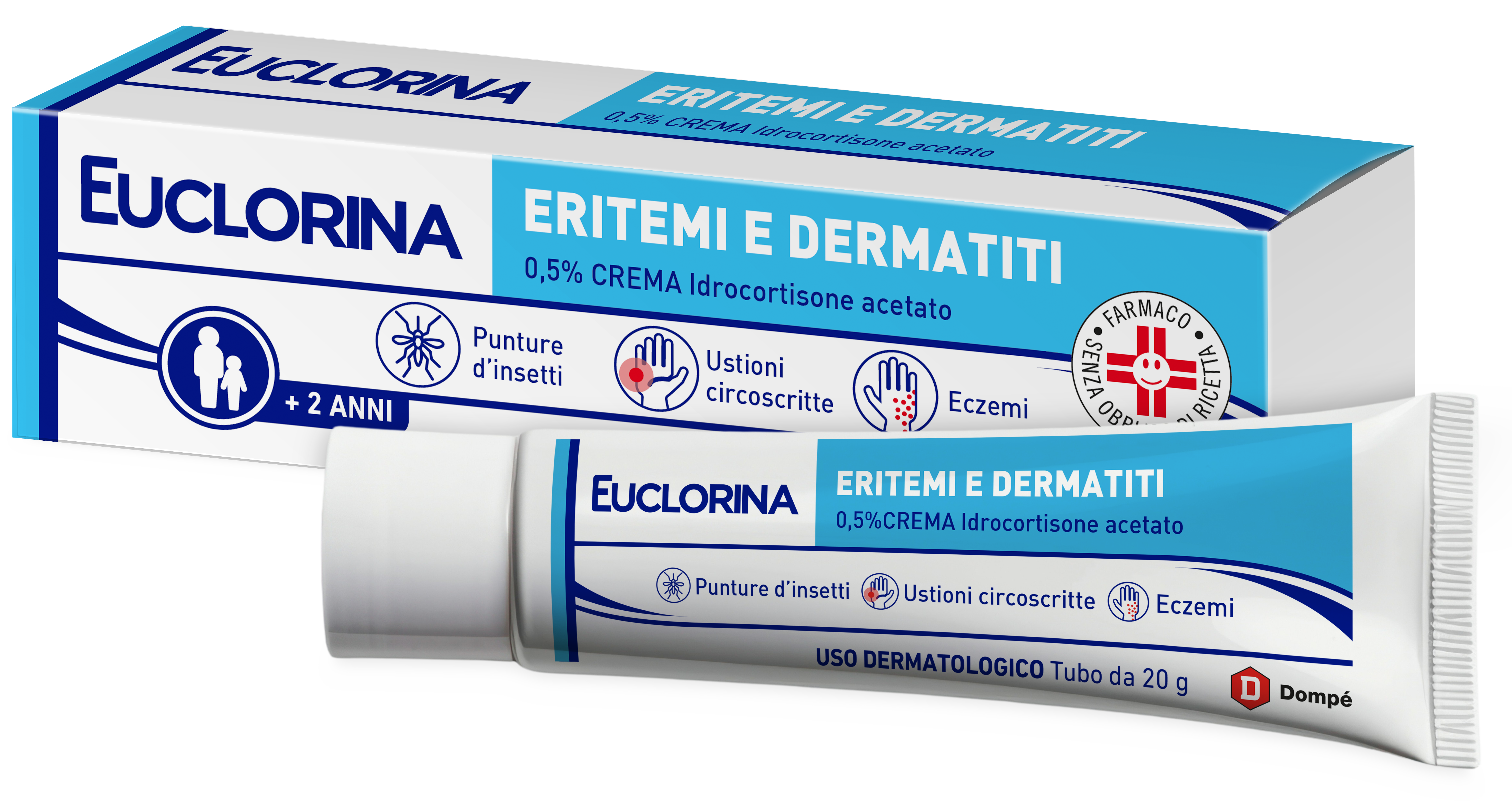 EUCLORINA ERITEMI*CR 20G 0,5% - Farmamood