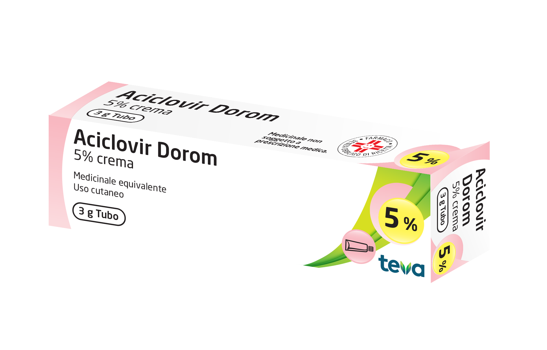 ACICLOVIR DOROM*CREMA 3G 5% - Farmamood