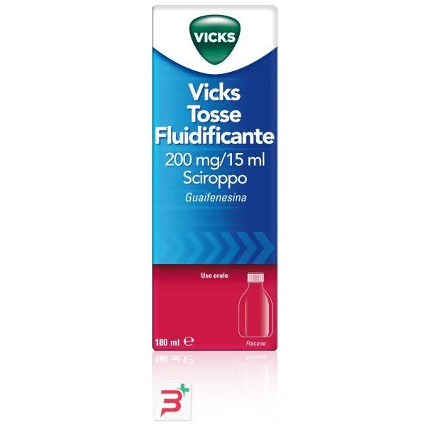 VICKS TOSSE FLUIDIF*FL 180ML - Farmamood