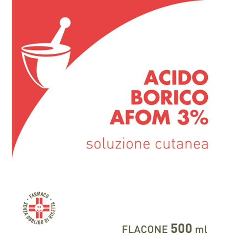 ACIDO BORICO AFOM*3% 500ML - Farmamood