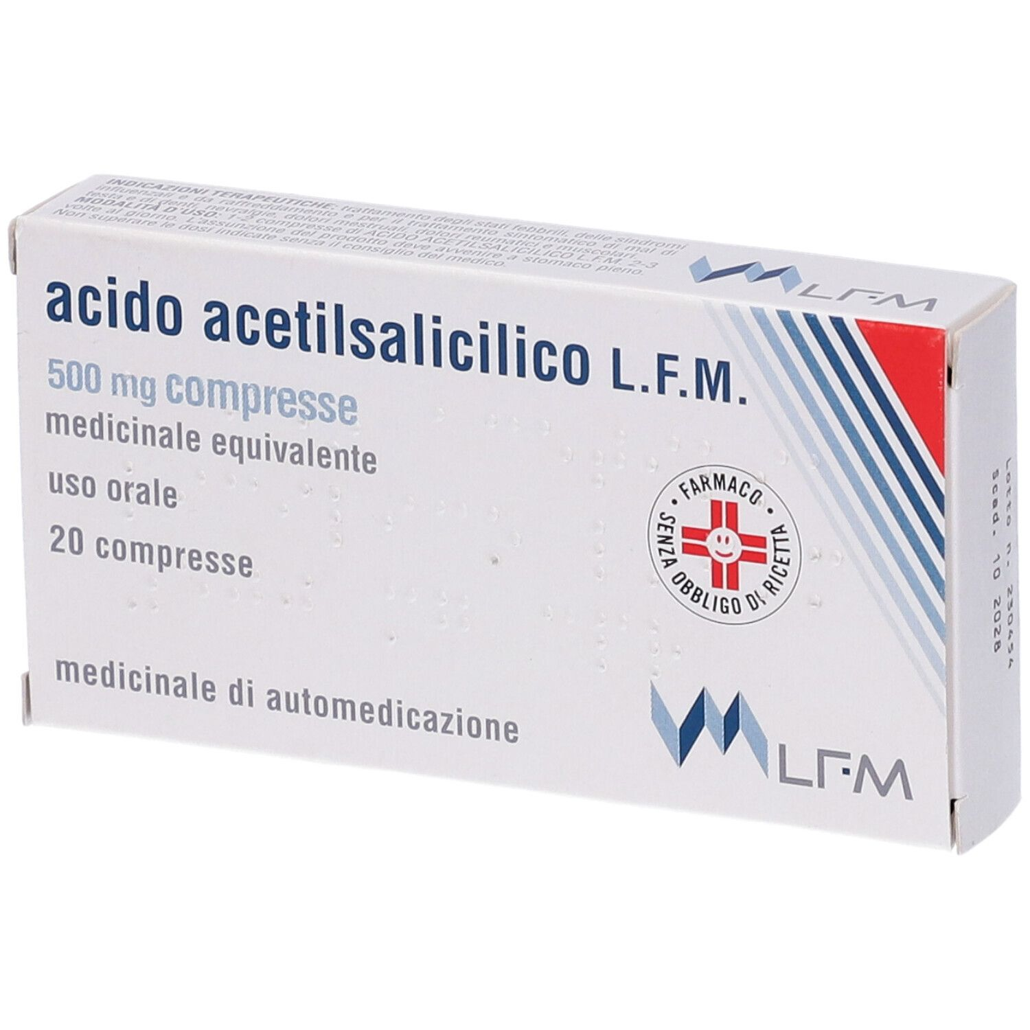 ACIDO ACETILSALIC LFM*20CPR500 - Farmamood