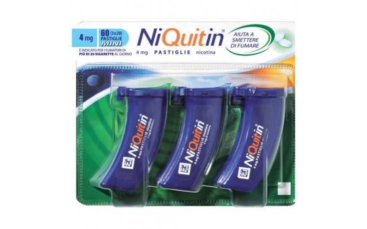 NIQUITIN*60PASTL 4MG MENTA FL - Farmamood