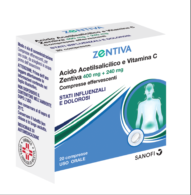 ACIDO ACETILS VIT C ZEN*20CPR - Farmamood