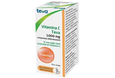 VITAMINA C TEVA*10CPR EFF 1G - Farmamood