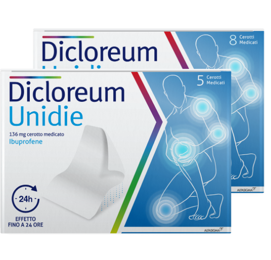 DICLOREUM UNIDIE*8CER 136MG24H - Farmamood