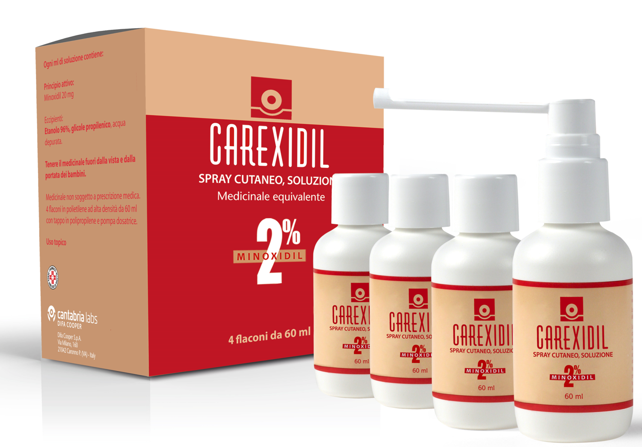CAREXIDIL*4FL SOLUZ CUT 60ML2% - Farmamood