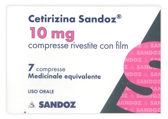 CETIRIZINA SAND*7CPR RIV 10MG - Farmamood