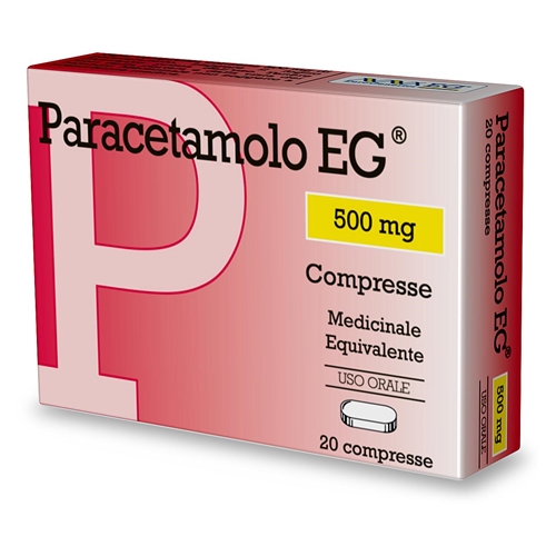 PARACETAMOLO EG*20CPR 500MG - Farmamood