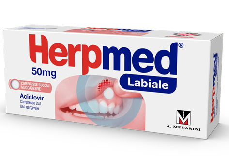 HERPMED LABIALE*2CPR BUCC 50MG - Farmamood
