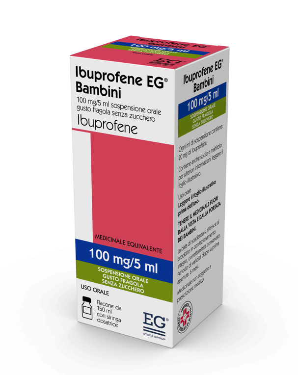 IBUPROFENE EG*FL 150ML FRAGOLA - Farmamood