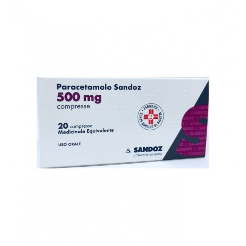 PARACETAMOLO SAND*20CPR 500MG - Farmamood