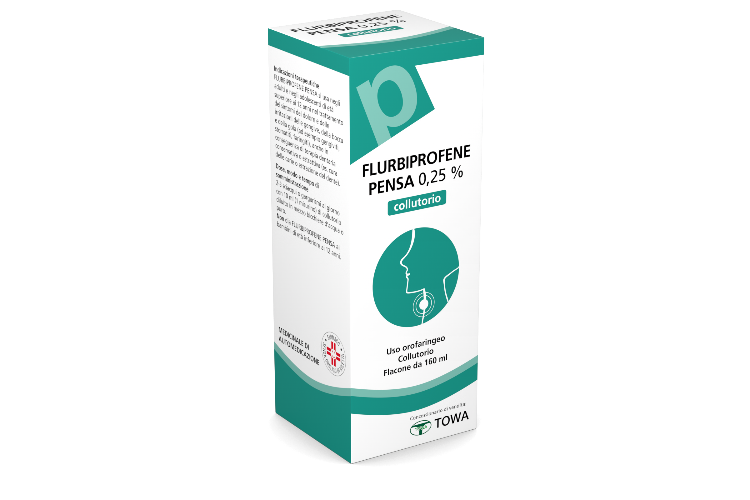 FLURBIPROFENE PE*COLLUT 160ML - Farmamood