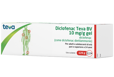 DICLOFENAC TEVA*GEL120G 10MG/G - Farmamood