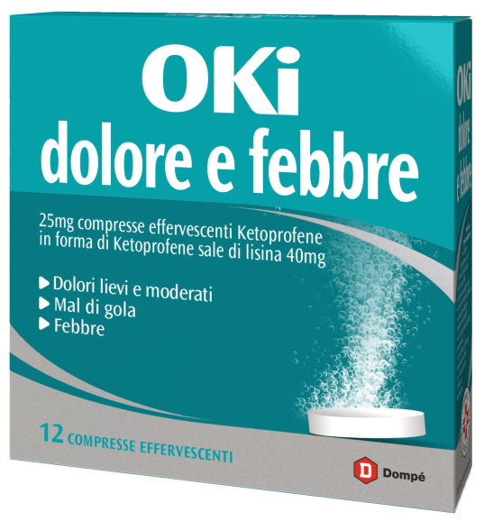 OKI DOLORE E FEBBRE*12CPR EFF - Farmamood