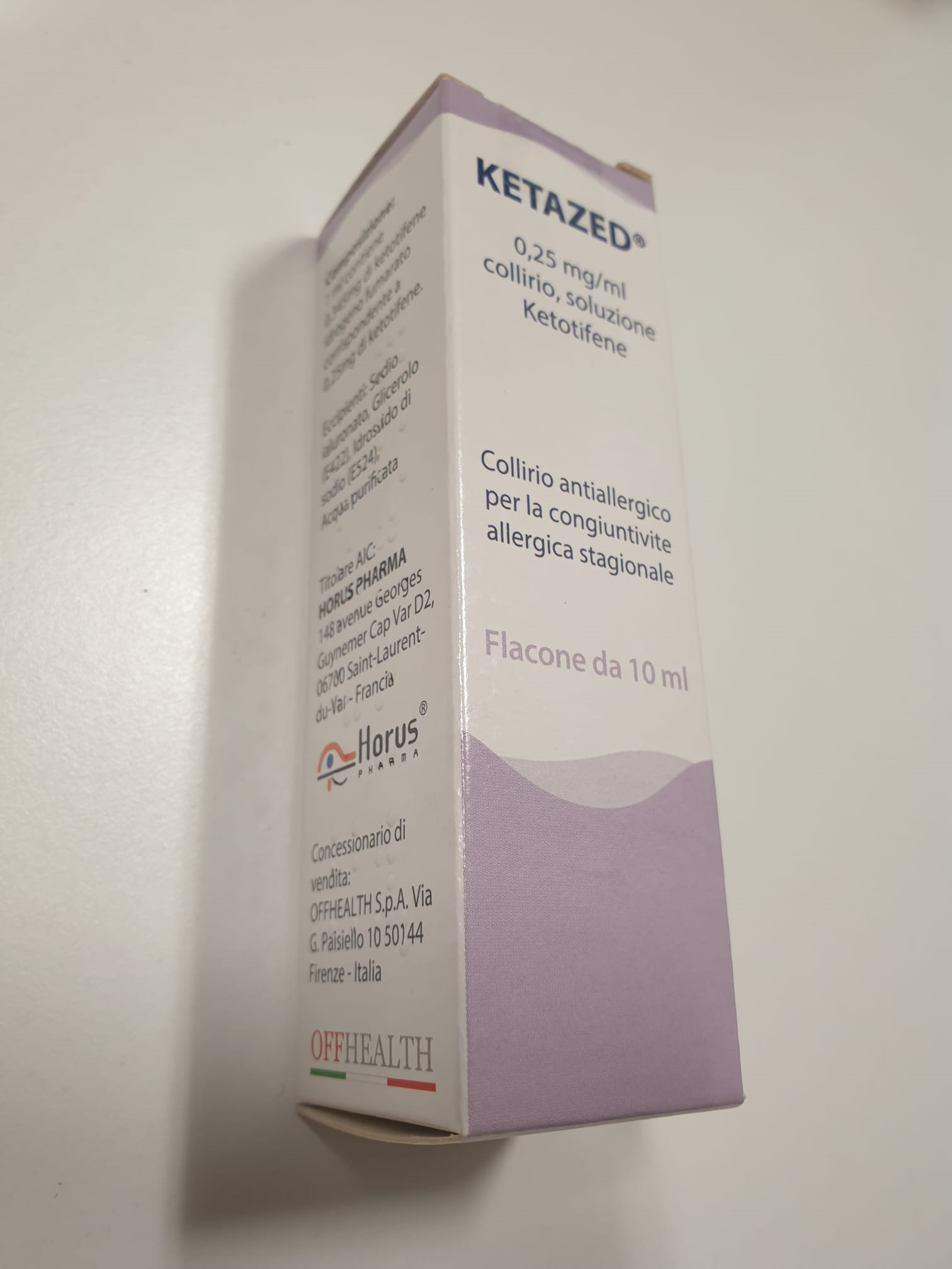KETAZED*COLL FL 10ML 0,25MG/ML - Farmamood