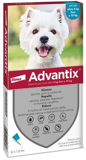 ADVANTIX SPOT ON*6PIP 4-10KG - Farmamood