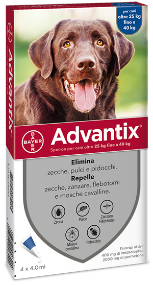 ADVANTIX SPOT ON*4PIP 25-40KG - Farmamood