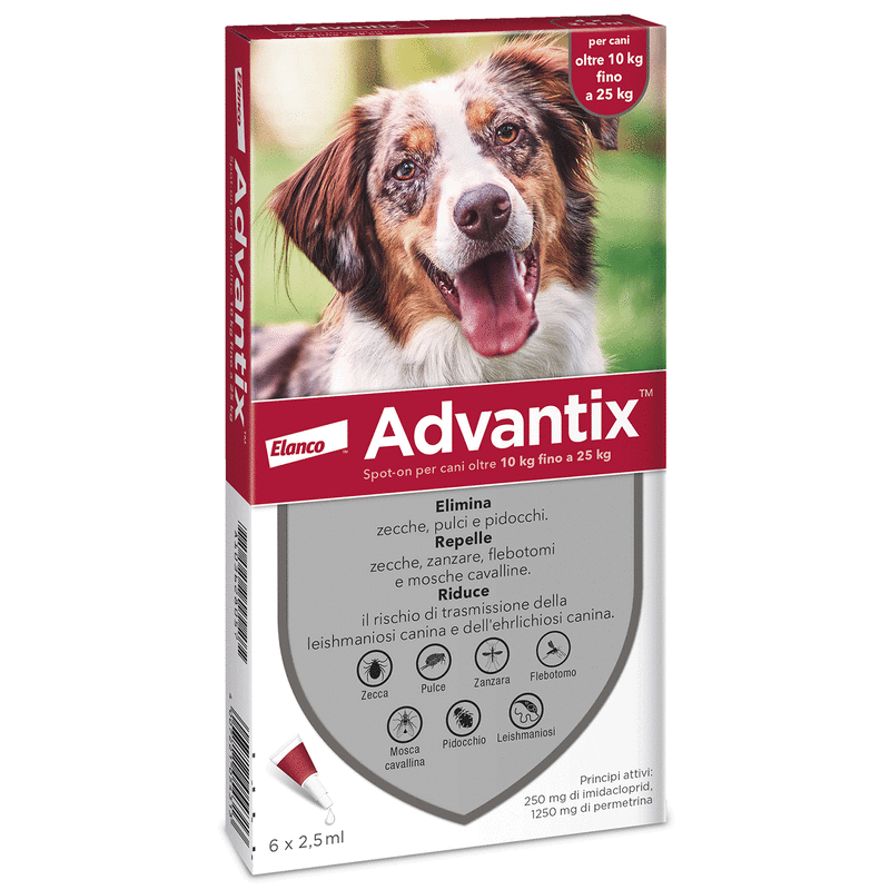 ADVANTIX SPOT ON*6PIP 10-25KG - Farmamood