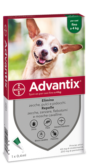 ADVANTIX SPOT ON*1PIP 0-4KG - Farmamood
