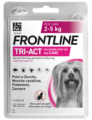 FRONTLINE TRI-ACT*1PIP 2-5KG - Farmamood