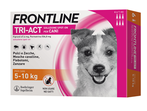 FRONTLINE TRI-ACT*6PIP 5-10KG - Farmamood