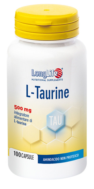 LONGLIFE L-TAURINE 500 MG 100 CAPSULE - Farmamood