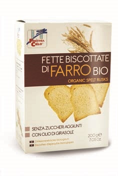 FSC FETTE BISCOTTATE DI FARRO BIO SENZA ZUCCHERI AGGIUNTI CON OLIO DI GIRASOLE SENZA OLIO DI PALMA 200 G - Farmamood