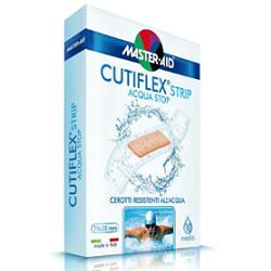 CEROTTO MASTER-AID CUTIFLEXMED STRIP TRASPARENTE IMPERMEABILE SUPPORTO IN POLIURETANO SUPER 10 PEZZI - Farmamood