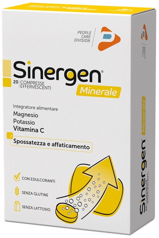 SINERGEN MINERALE LIMONE 20 COMPRESSE EFFERVESCENTI - Farmamood