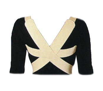 RADDRIZZASPALLE ELASTICO MISURA 3 PER LA CORREZIONE DEL RACHIDE DORSALE DOVUTA AD ATTEGGIAMENTO. REGOLABILE ANTERIORMENTE CON ADESIVO 6 CM - Farmamood