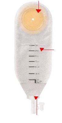 SACCA PER DRENAGGIO DELLE FERITE COLOPLAST CAPACITA' MIDI 300ML 20 PEZZI ARTICOLO 2245 - Farmamood