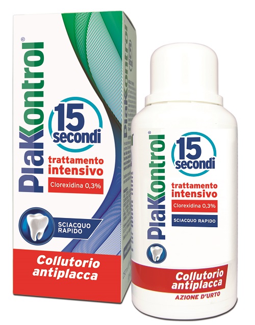 PLAKKONTROL 15 SECONDI COLLUTORIO 250 ML - Farmamood