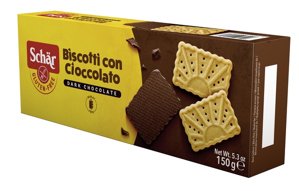 SCHAR BISCOTTO CON CIOCCOLATO DARK CHOCOLATE 150 G - Farmamood