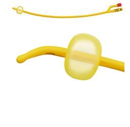 CATETERE FOLEY A MEDIA PERMANENZA  RUSCH GOLD PLUS A 2 VIE IN SILKOLATEX LATTICE-SILICONE PER ADULTO CH16 LUNGHEZZA 40 CM PUNTA CILINDRICA A 2 FORI PALLONCINO 5-15 ML 1 PEZZO - Farmamood