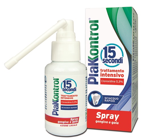 PLAKKONTROL 15 SECONDI COLLUTORIO SPRAY 50 ML - Farmamood