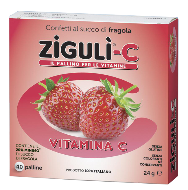 ZIGULI C FRAGOLA 40 CONFETTI 24 G - Farmamood