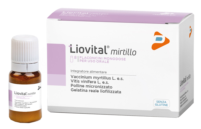 LIOVITAL MIRTILLO 8 FLACONCINI 10 ML - Farmamood
