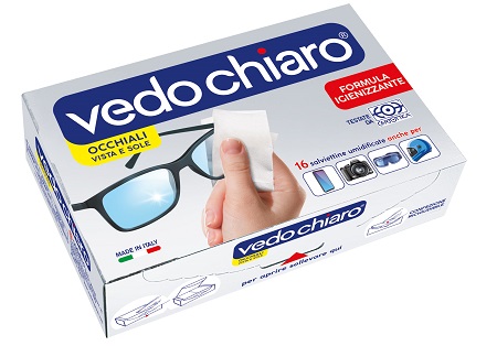 VEDOCHIARO OCCHIALI 16 SALVIETTE UMIDIFICATE - Farmamood