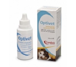 OPTIVET DETERGENTE PER OCCHI PER CANI E GATTI FLACONE 50 ML - Farmamood