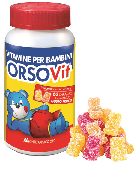 ORSOVIT CARAMELLE GOMMOSE VITAMINA BB SENZA GLUTINE 60 PEZZI - Farmamood