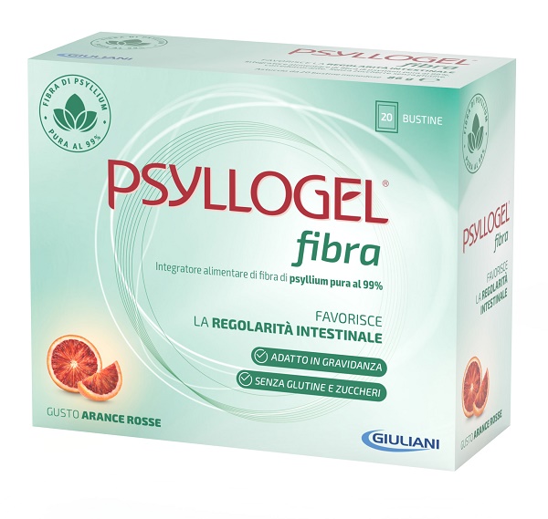 PSYLLOGEL FIBRA ARANCE ROSSE 20 BUSTINE - Farmamood