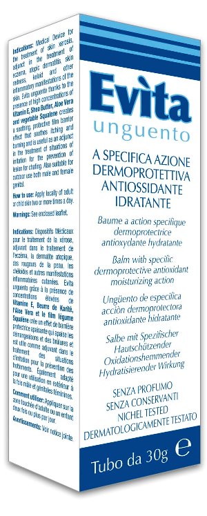 EVITA UNGUENTO A SPECIFICA AZIONE DERMOPROTETTIVA ANTIOSSIDANTE IDRATANTE 30 ML - Farmamood